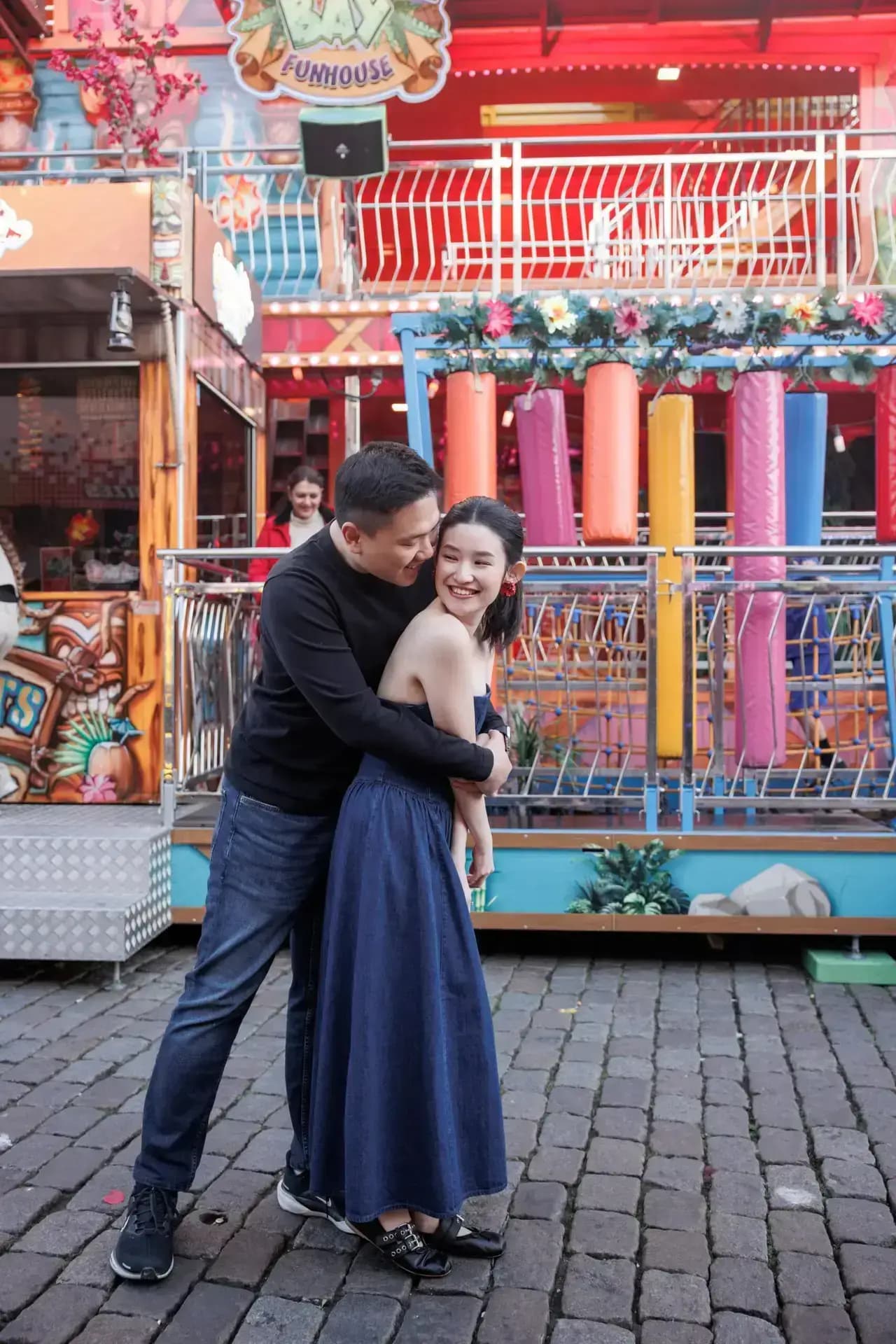 Een ontspannen wandeling door de stad werd een van hun favoriete foto's.