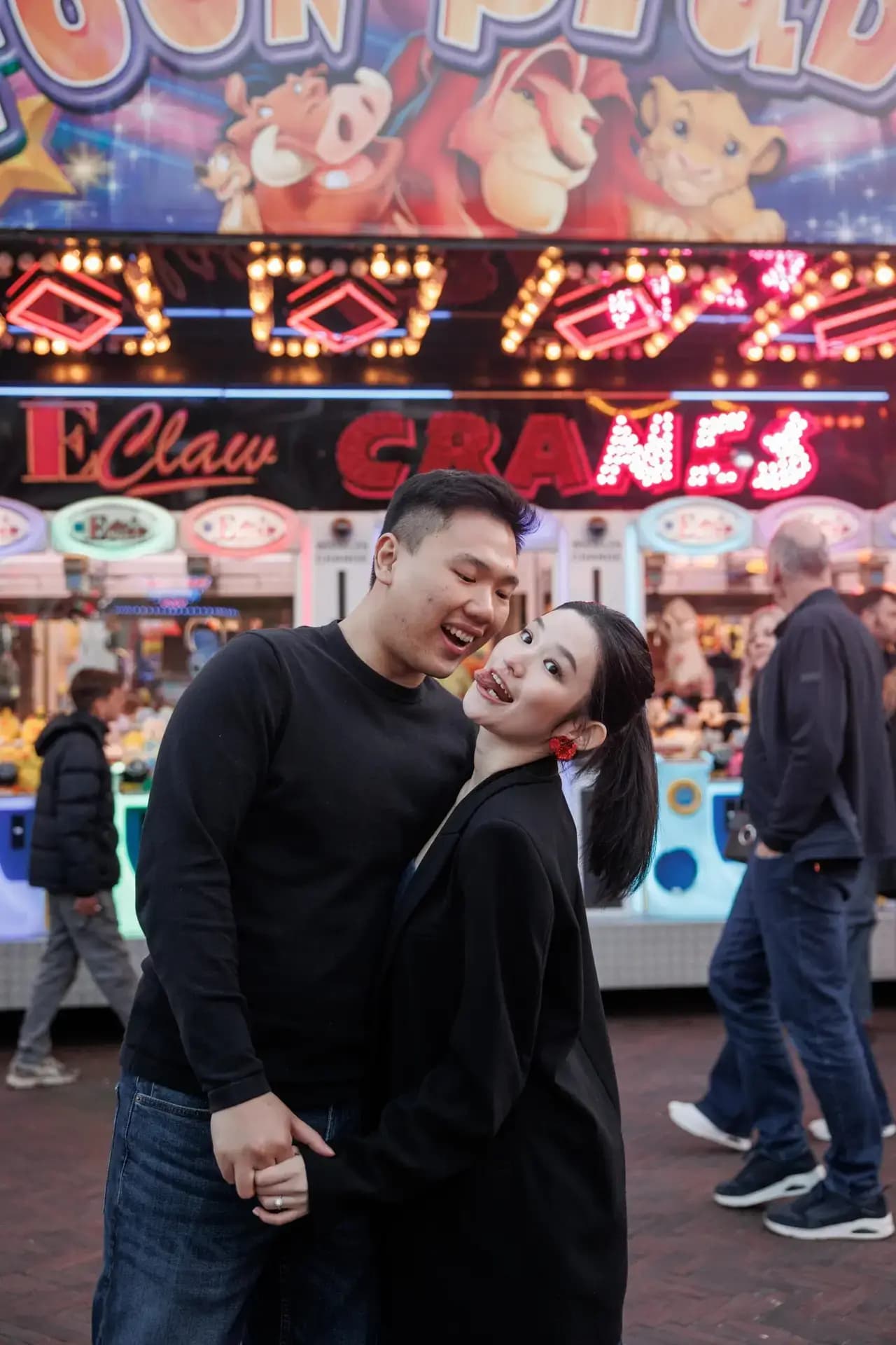 Een ontspannen wandeling door de stad werd een van hun favoriete foto's.